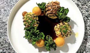 incredible food served at the omnia hotel in Zermatt