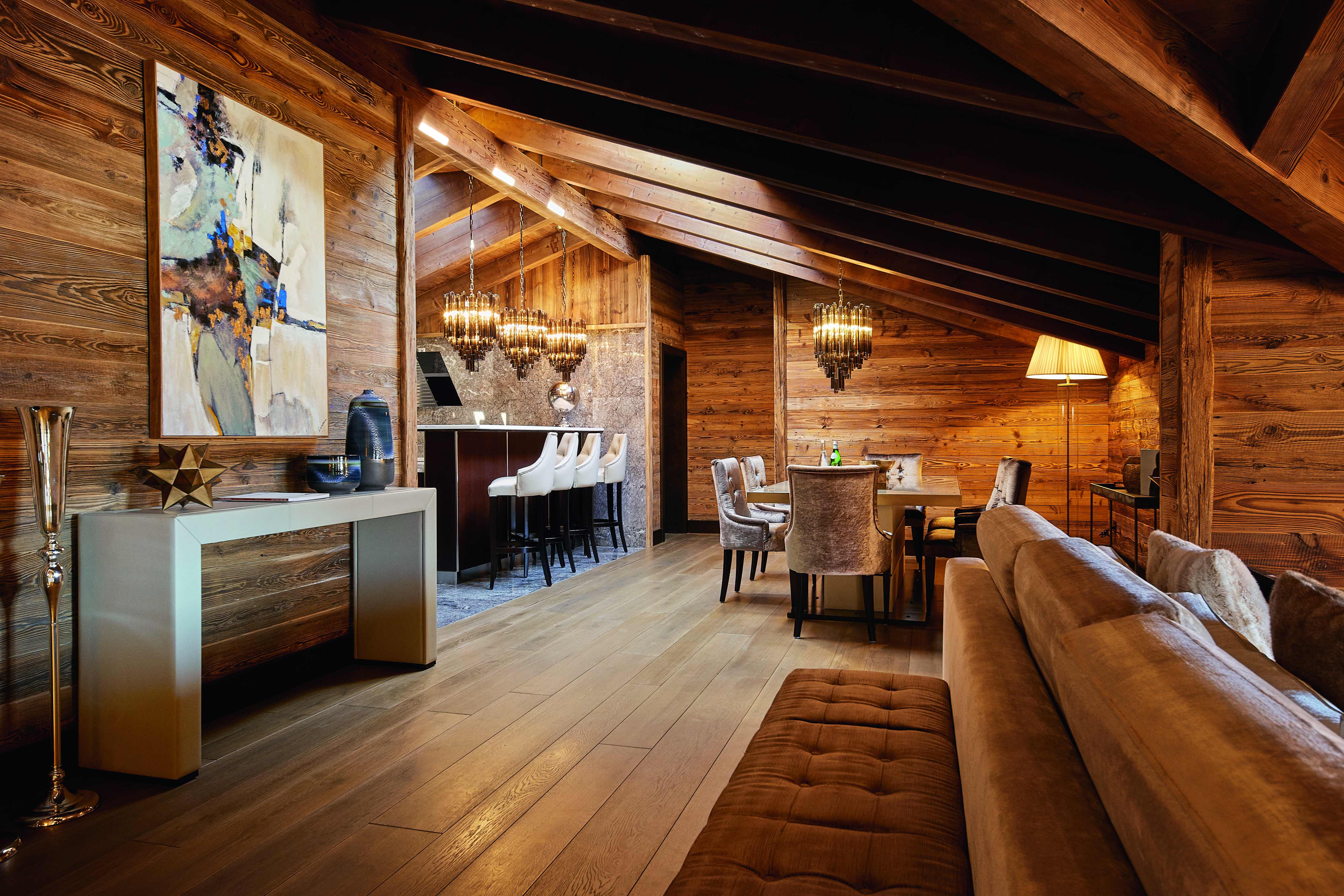 Dining & Living Space, Kitchen, Ultima Gstaad